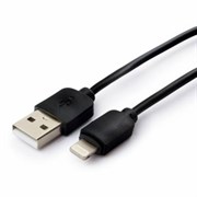 (1012010) Кабель USB Гарнизон GCC-USB2-AP2-0.3M AM/Lightning, для iPhone5/6/7/8/X, IPod, IPad, 0.3м, черный, пакет