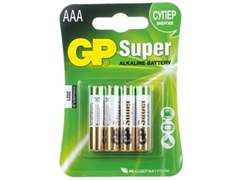 (1012121) Батарейка GP Super Alkaline 24A LR03 AAA (4шт)