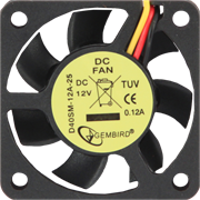 (1012550) Вентилятор Gembird D40SM-12A-25, 40x40x10, втулка, 3 pin, провод 25 см