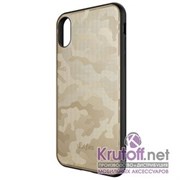 (1014403) Накладка Dotfes G07 Camouflage Style Case для iPhone XS Max (gold)
