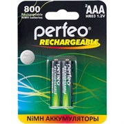 (1016068) Аккумуляторы Perfeo AAA800mAh/2BL (2шт в уп-ке)