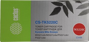 (1017426) Картридж лазерный Cactus CS-TK5220C голубой (1200стр.) для Kyocera Ecosys M5521cdn/M5521cdw/P5021cdn
