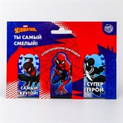 (1025947) Открытка с магнитными закладками "Самому смелому", Человек-паук, 3 шт.   5130803