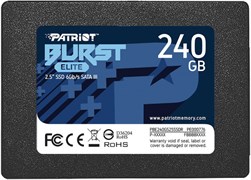 (1027492) Твердотельный накопитель SSD 2.5" Patriot 240GB Burst Elite <PBE240GS25SSDR> (SATA3, up to 450/320Mbs, 160TBW, 7mm)