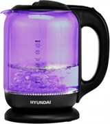 (1028887) Чайник Hyundai HYK-G5809 1.8л. 2200Вт фиолетовый/черный (стекло)