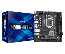 (1026728) Материнская плата Asrock H510M-HVS R2.0 Soc-1200 Intel H510 2xDDR4 mATX AC`97 8ch(7.1) GbLAN+VGA+HDM