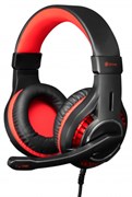 (1027682) Наушники с микрофоном Оклик HS-L610G SAMURAI черный/красный 2.2м мониторные USB (1460161)