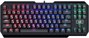 (1026566) Игровая клавитура Redragon Usas чёрная (OUTEMU Blue switches, USB, RGB подсветка)