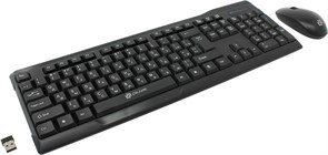 (1010484) Клавиатура + мышь Oklick 230M клав:черный мышь:черный USB беспроводная