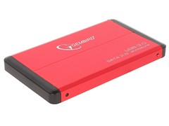 (1009266) Внешний корпус 2.5" Gembird EE2-U3S-2-R, красный, USB 3.0, SATA