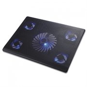 (1008718) Подставка для ноутбука CROWN CMLC-205T (Для ноутбоков до 17" , Размер: 390*290*25мм;, Размер вентилятора: 70мм *4шт., 140мм *1шт; LED подсветка; USB;.)