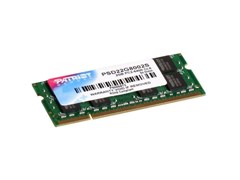 (1007815) Память DDR2 2Gb 800MHz Patriot PSD22G8002S RTL PC2-6400 CL6 SO-DIMM 200-pin 1.8В