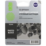 (3330357)  Картридж струйный CACTUS CS-EPT0541 черный для принтеров Epson Stylus Photo R800/  R1800, 13 мл