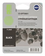 (3331355) Картридж струйный CACTUS CS-EPT0801 черный для принтеров Epson Stylus Photo P50, 300 стр., 11 мл.