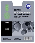 (3330238)  Картридж струйный CACTUS CS-EPT0821 черный для принтеров Epson Stylus Photo R270/ 290/ RX590, 300 стр., 11 мл.