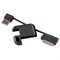 (3330852) Адаптер Hama H-109232 USB-Apple 30 pin для iPhone/iPod в виде брелка черный - фото 12341