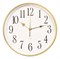 (1028234) Часы настенные аналоговые Бюрократ WallC-R76P D29см белый WALLC-R76P29/GOLD - фото 46545
