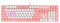 (1030641) Клавиатура A4Tech Bloody B800 Dual Color механическая розовый/белый USB for gamer LED B800 PINK - фото 47514