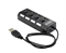 (1031573) Концентратор USB 2.0 Gembird с подсветкой и выключателями, 4 порта + блок питания, блистер - фото 47940